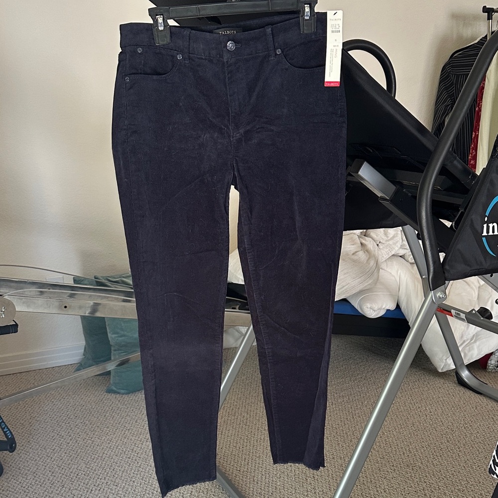 Talbots Corduroy Dark Navy Jean Style Pants